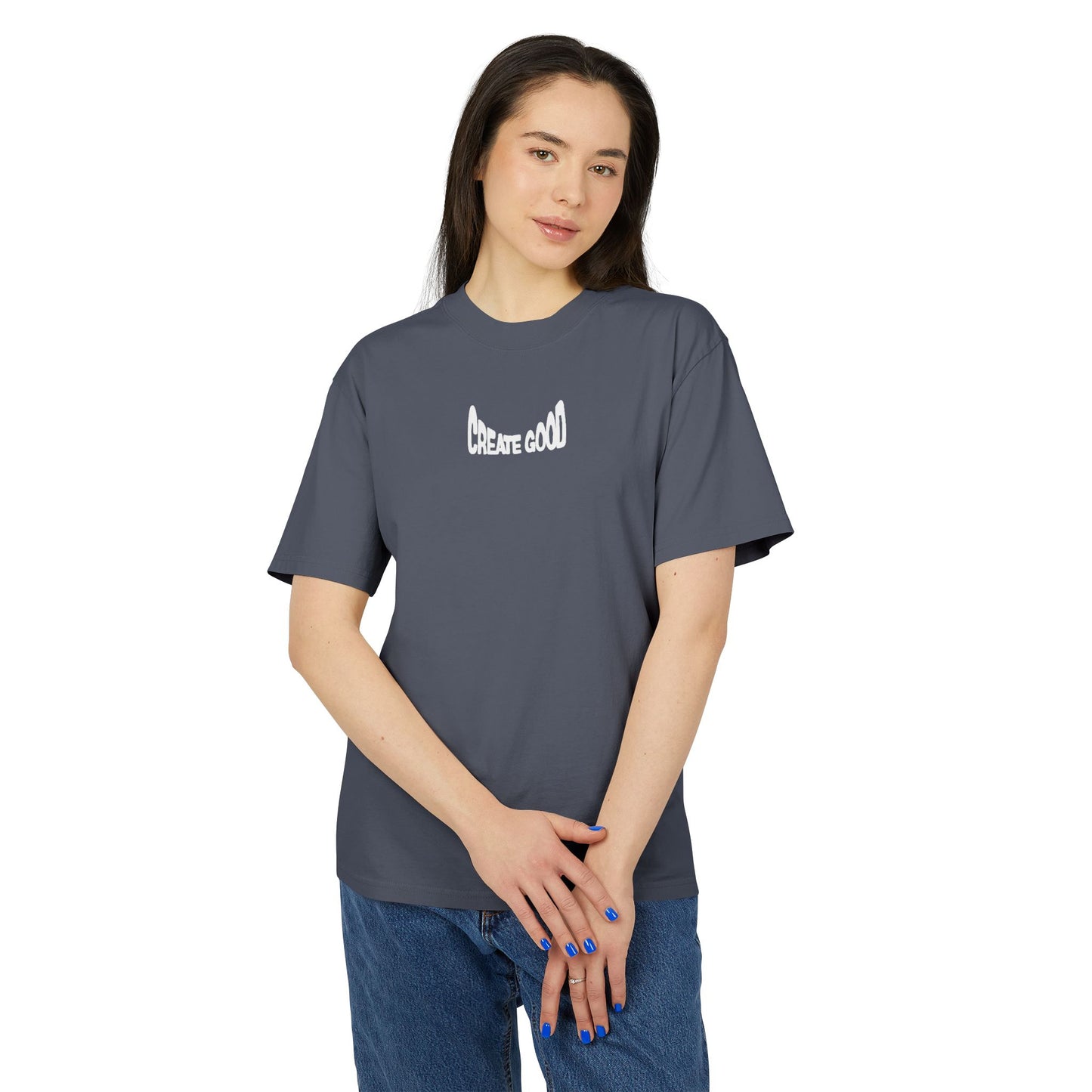 Indigo Create Good Heavy Faded Tee